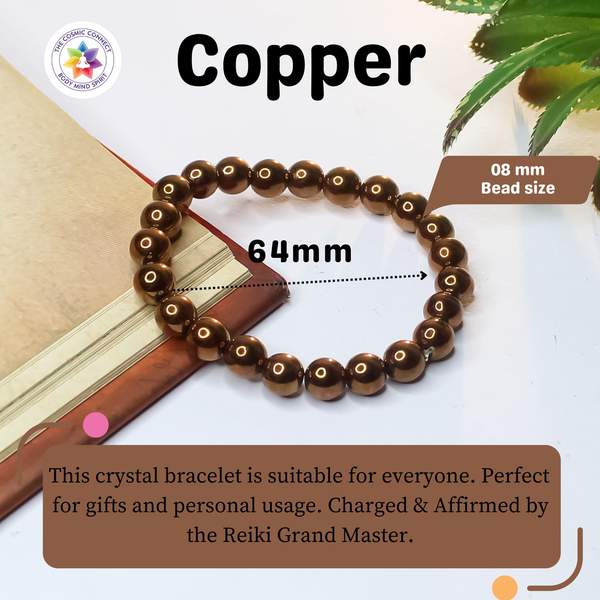 Copper Bracelet - Reduce Inflammation & Balancing | 8mm Beads 4