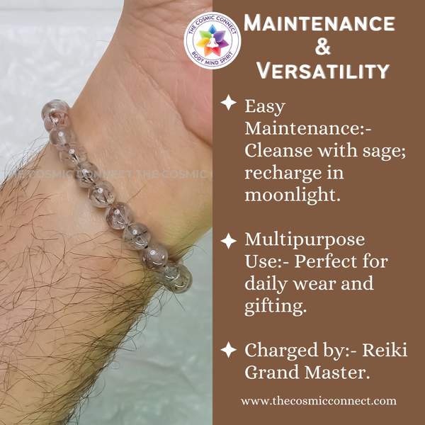 Copper Rutile Quartz Healing Bracelet for The Stone of Energy & Clarity 5