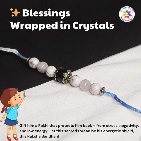 Crystal Rakhi for Emotional Healing, Calm & Reiki-Charged 3