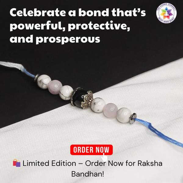 Crystal Rakhi for Emotional Healing, Calm & Reiki-Charged 6