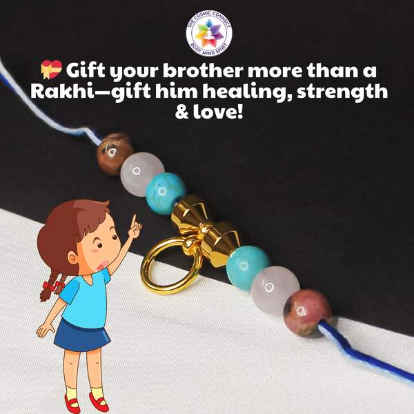 Crystal Rakhi for Love, Emotional Healing & Protection Reiki Energized 5