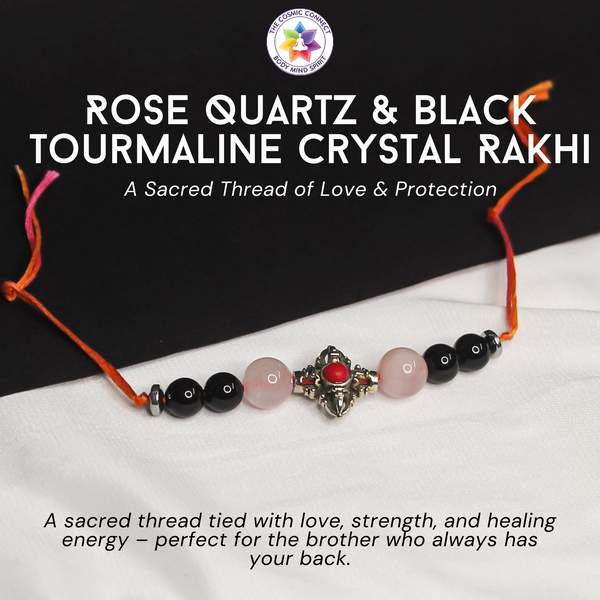 Crystal Rakhi For Love, & Protection | Reiki Energized | Premium Raksha Bandhan 2