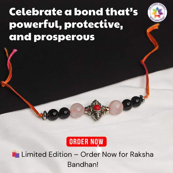 Crystal Rakhi For Love, & Protection | Reiki Energized | Premium Raksha Bandhan 6