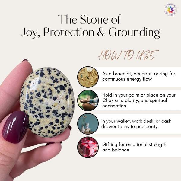 Dalmatian Jasper Crystal Pyramid Unlock Joy, & Protection 7