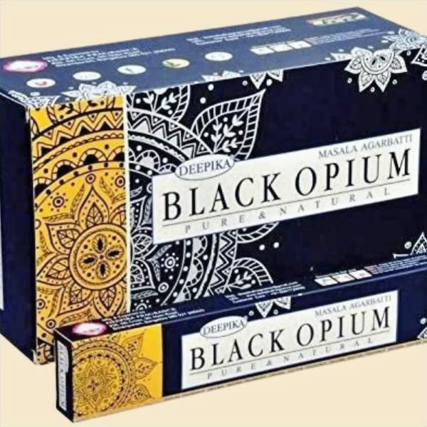 Deepika Black Opium Incense Aggarbatti (Pack of 3)