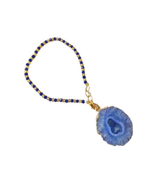 Druzy Agate Lumba Rakhi for Sister-in-Law Protection, & Positive Energy