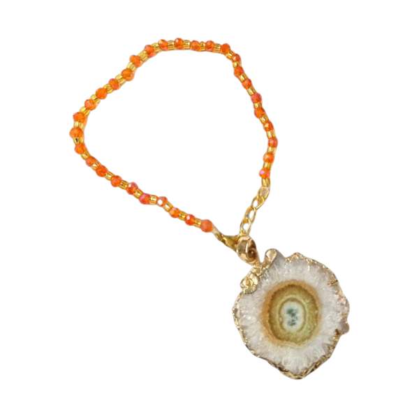Druzy Agate Lumba Rakhi for Sister-in-Law Protection, & Positive Energy 2