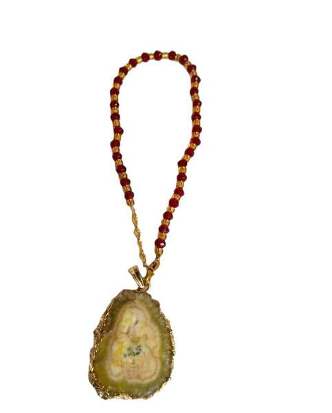 Druzy Agate Lumba Rakhi for Sister-in-Law Protection, & Positive Energy 3