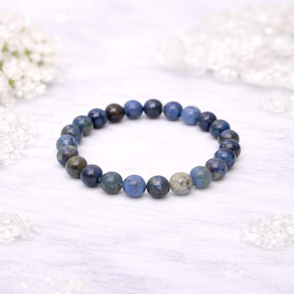 Dumortierite Healing Bracelet – A Stone of Mental Clarity, Intuition & Patience