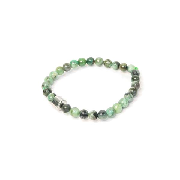 Emerald Gemstone Healing Bracelet – Heart Chakra Balance, Love & Prosperity