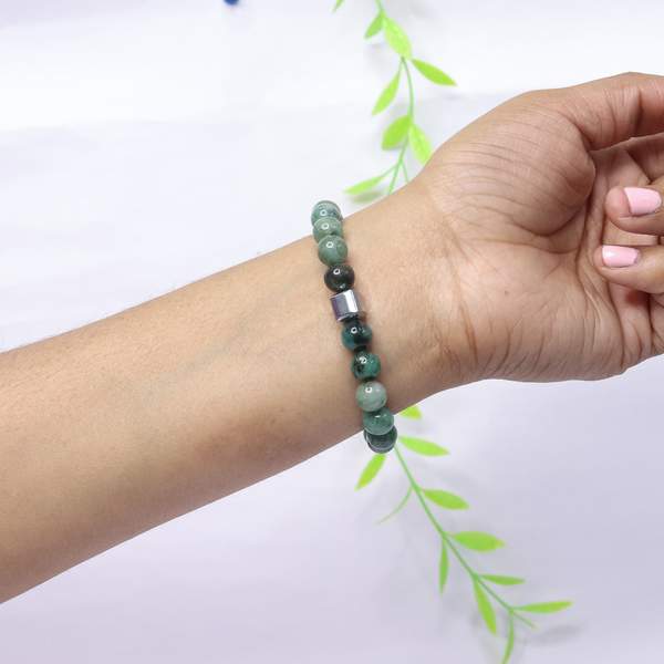 Emerald Gemstone Healing Bracelet – Heart Chakra Balance, Love & Prosperity 2