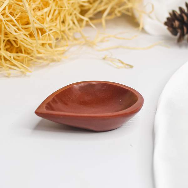 Energizing Red Jasper Crystal Diya Protective Energy, for Home & Office Decor