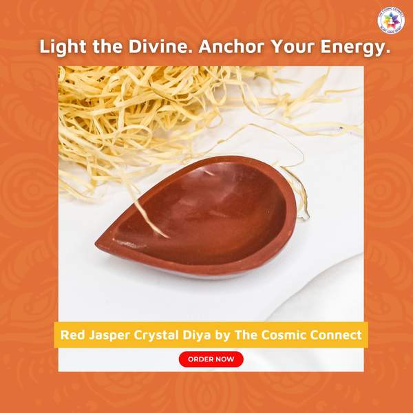 Energizing Red Jasper Crystal Diya Protective Energy, for Home & Office Decor 8