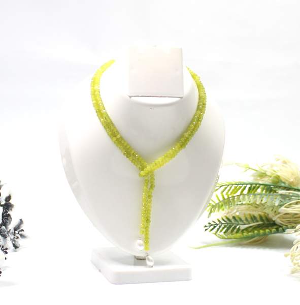 Faceted Onyx Tie Necklace for Protection | Confidence | Focus 6