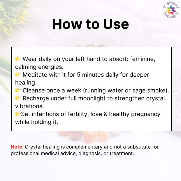 Fertility Therapy Bracelet for Enhance Fertility, Balance Hormones 7