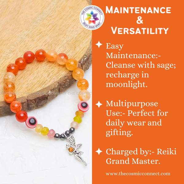 Fire Agate Healing Bracelet – Ignite Passion, Courage & Inner Strength 10