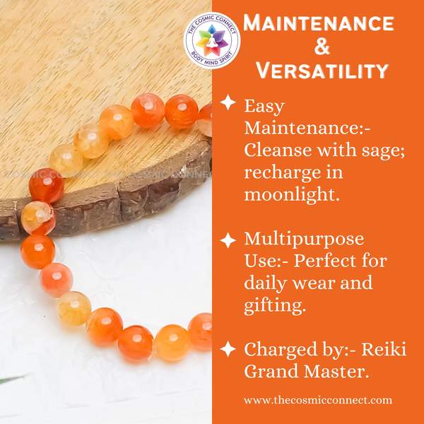 Fire Agate Healing Bracelet – Ignite Passion, Courage & Inner Strength 5