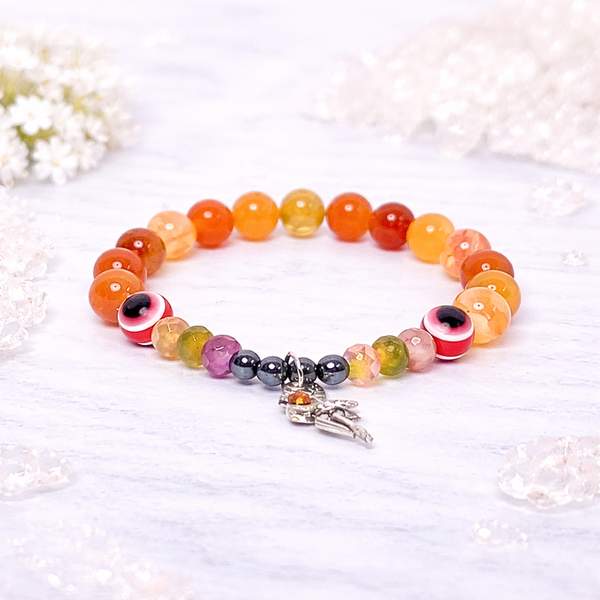 Fire Agate Healing Bracelet – Ignite Passion, Courage & Inner Strength 6
