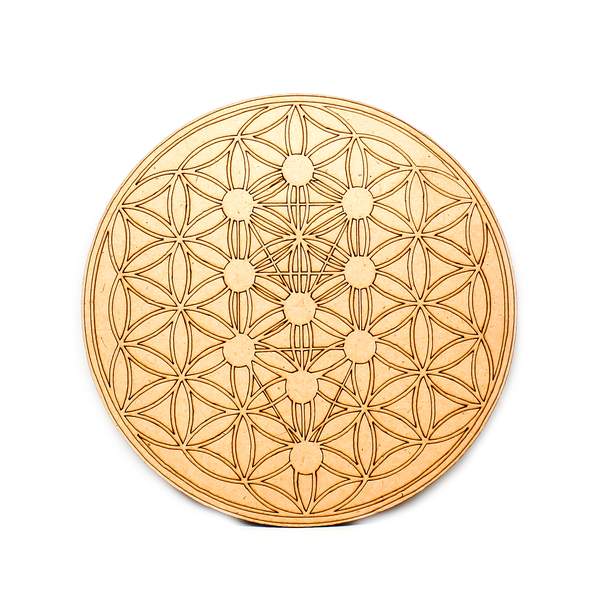 Flower of Life Grid Plate Sacred Geometry for Manifestation 2