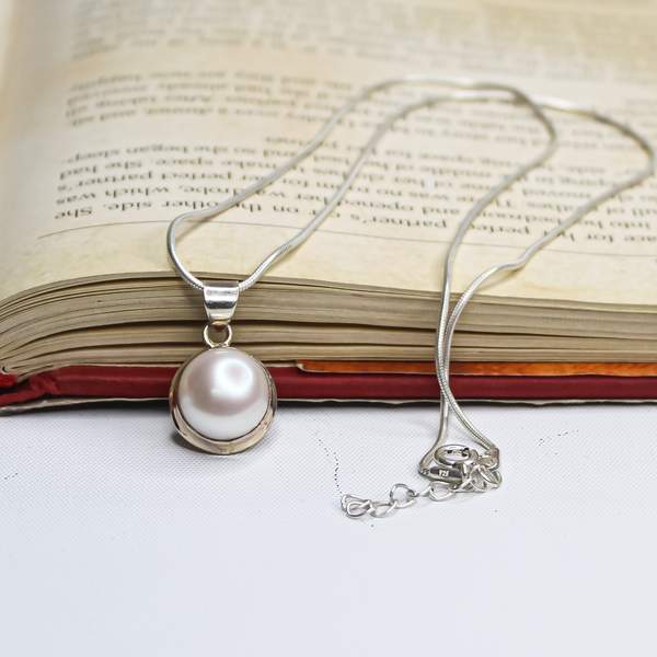 Fresh Water Pearl Silver Pendant for Love & Inner Peace 5