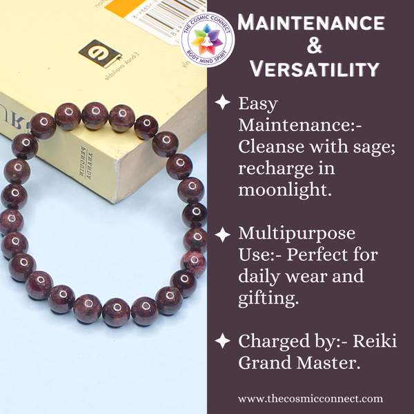 Garnet Healing Bracelet – Boost Energy, Passion & Grounding 12