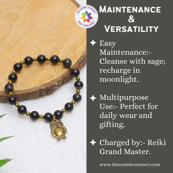 Golden Obsidian Healing Bracelet - Protection & Strength Boosts Confidence 10