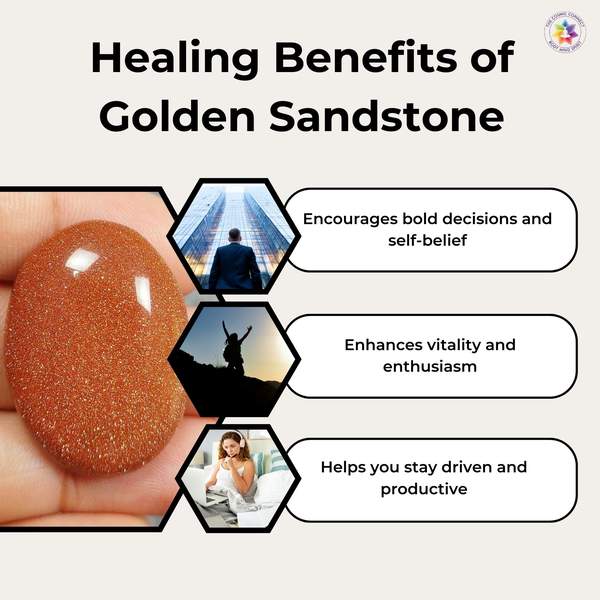 Golden Sandstone Crystal Angel for Strength, Wealth, and Joy 5