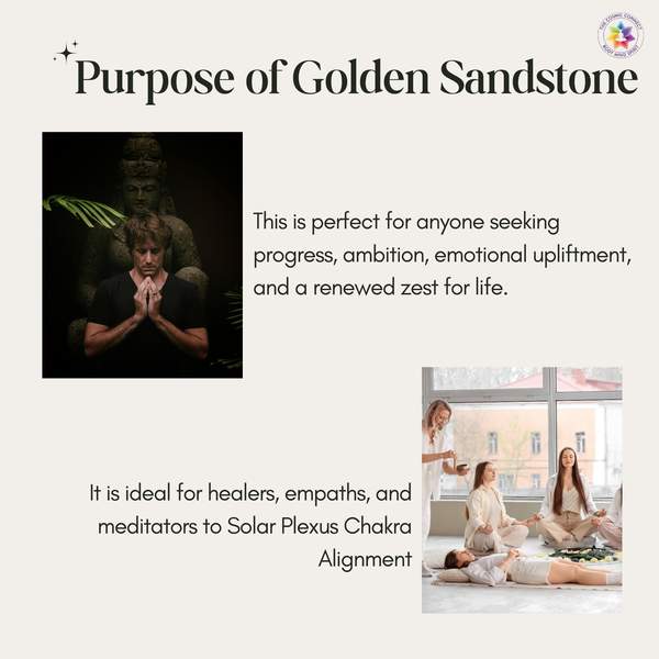 Golden Sandstone Crystal Angel for Strength, Wealth, and Joy 6