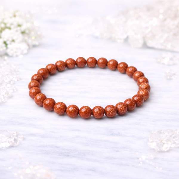 Golden Sandstone Healing Bracelet – Empower Confidence, Success & Positivity