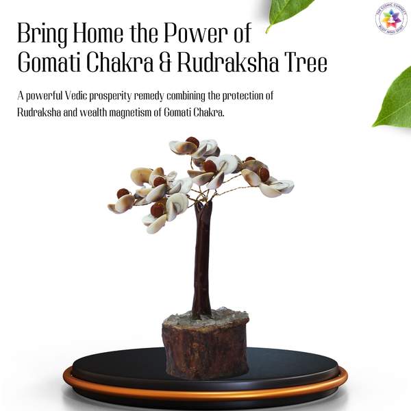 Gomati Chakra & Rudraksha Crystal Tree for Prosperity and Wealth 3