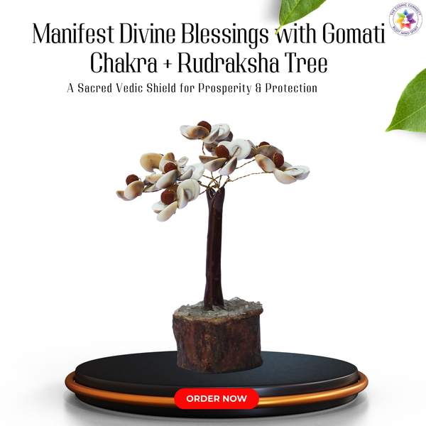 Gomati Chakra & Rudraksha Crystal Tree for Prosperity and Wealth 8