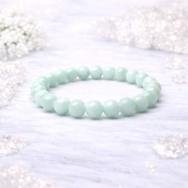 Green Angelite Healing Bracelet – Embrace Serenity, Communication & Spirituality