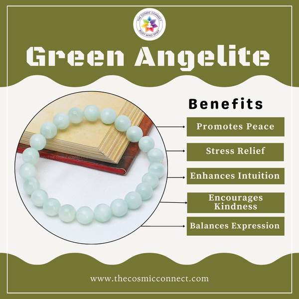 Green Angelite Healing Bracelet – Embrace Serenity, Communication & Spirituality 3