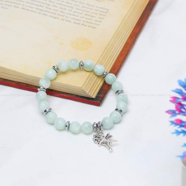 Green Angelite Healing Bracelet – Embrace Serenity, Communication & Spirituality 6