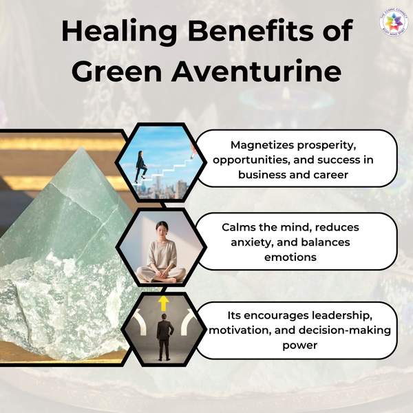 Green Aventurine Bangle Bracelet - Heart Chakra Healing, Attract Prospe 3