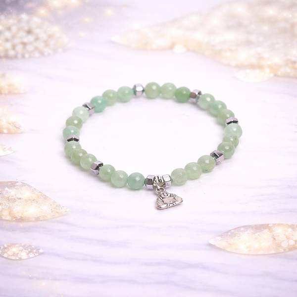 Green Aventurine Faceted Healing Bracelet - Balancing & Prosperity