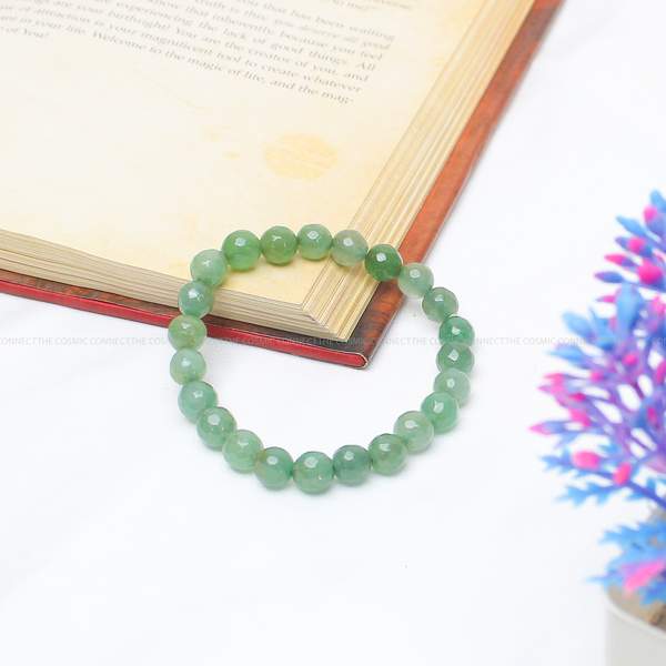 Green Aventurine Faceted Healing Bracelet - Balancing & Prosperity 4