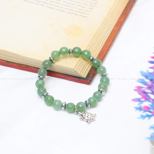 Green Aventurine Faceted Healing Bracelet - Balancing & Prosperity 5