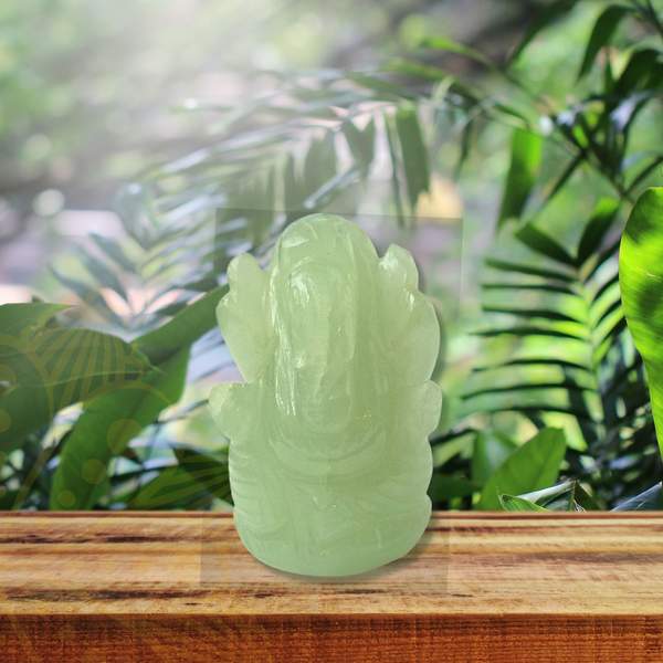 Green Aventurine Ganesha the Symbol of Prosperity & Growth