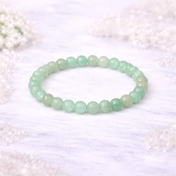 Green Aventurine Healing Bracelet - Heart Chakra Healing, Attract Prosperity
