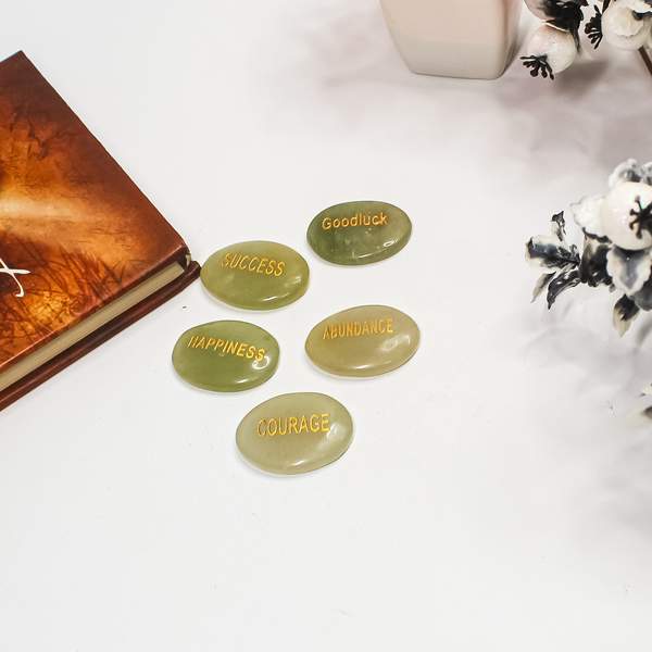 Green Aventurine Manifestation Coin