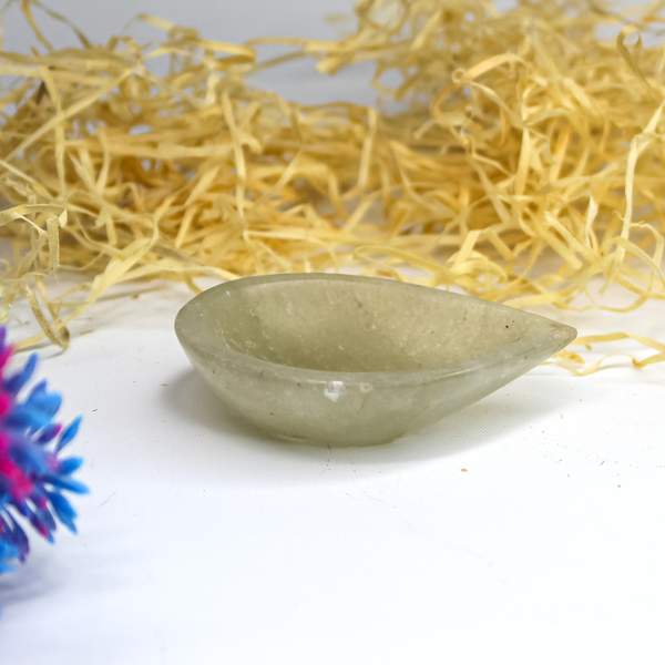 Green Aventurine Prosperity Crystal Diya Wealth & Home Prosperity