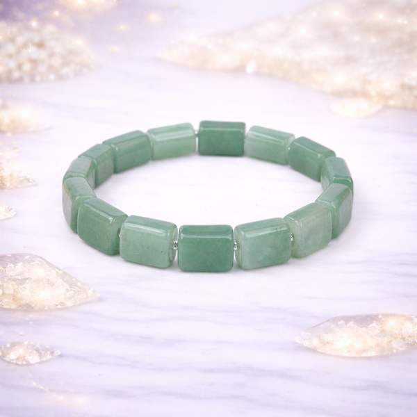 Green Aventurine Tumbled Bracelet | Luck, Success & Positive Energy