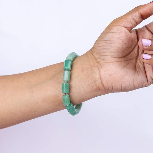 Green Aventurine Tumbled Bracelet | Luck, Success & Positive Energy 3
