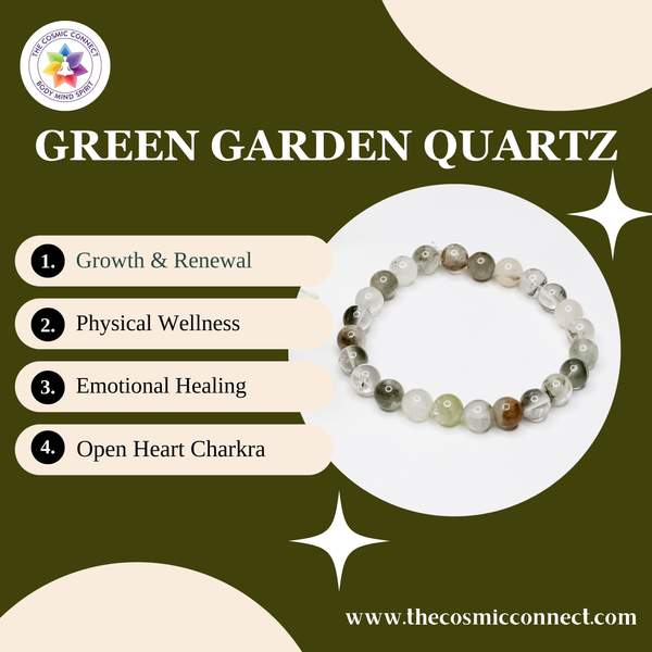 Green Garden Quartz Healing Bracelet - Emotional Balance & Relax Mind 3