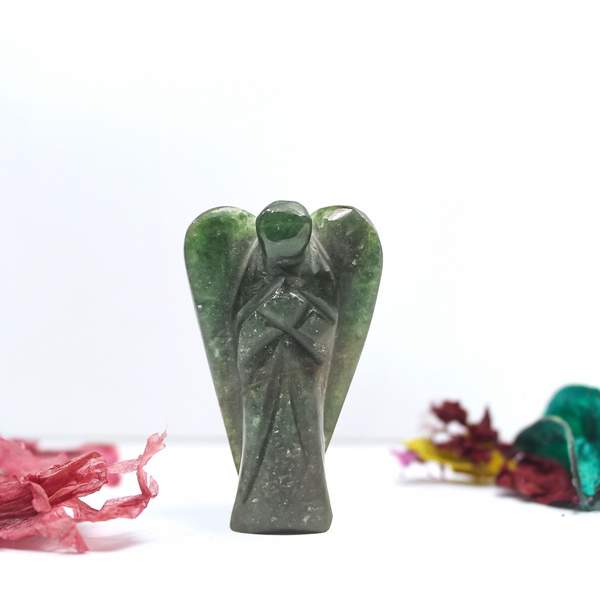 Green Jade Crystal Angel Abundance & Prosperity
