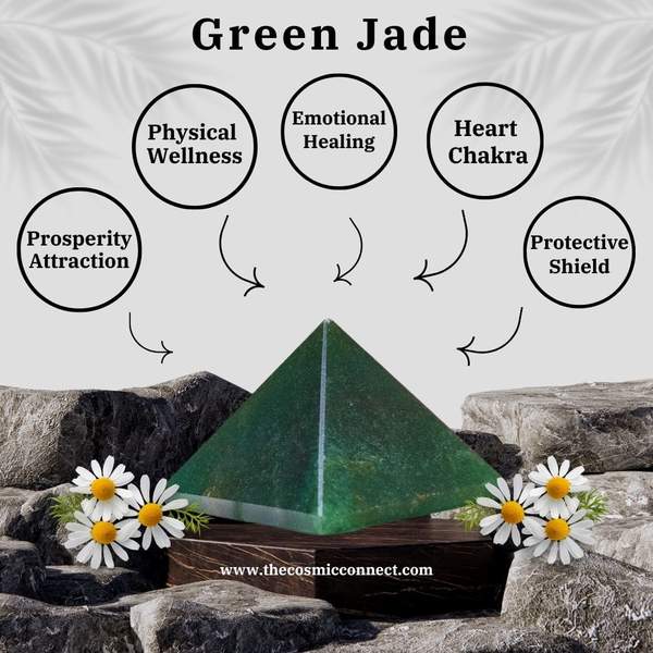 Green Jade Crystal Pyramid Unlock Harmony, Luck, and Spiritual Growth 2