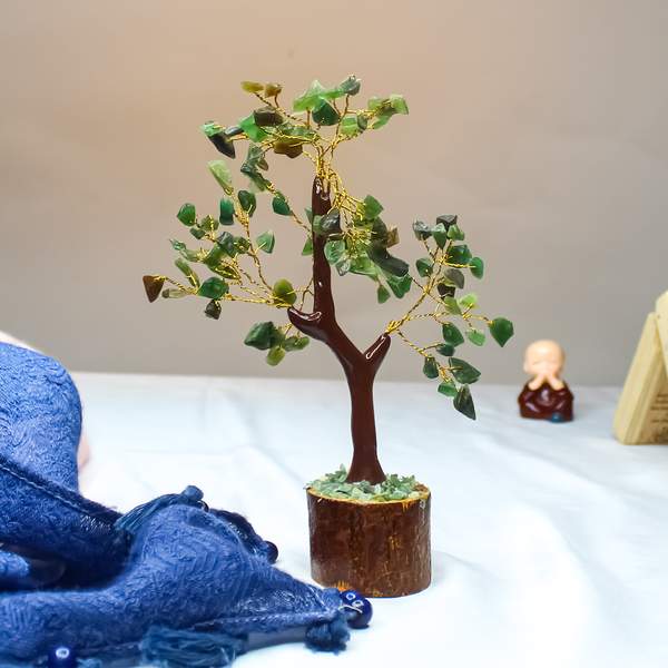 Green Jade Crystal Tree for Harmony, Wealth & Prosperity