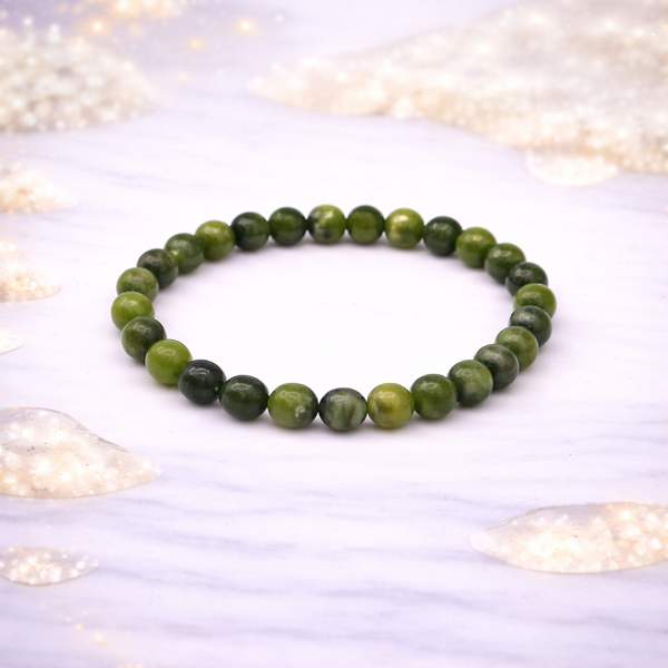 Green Jade Healing Bracelet - Attract Prosperity & Balance Emotions