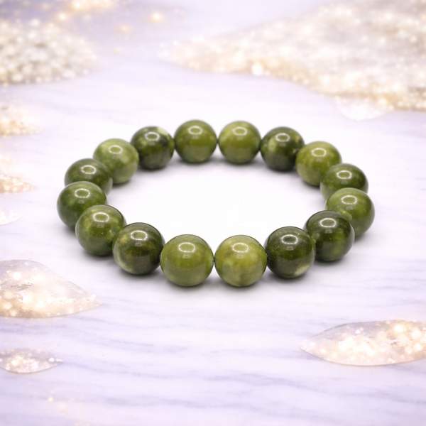 Green Jade Healing Bracelet - Attract Prosperity & Balance Emotions 5